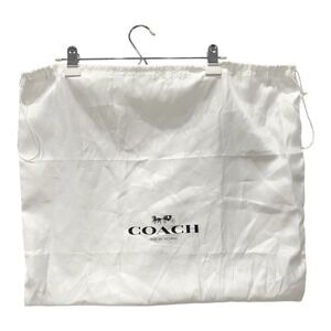 COACH Medium White Silky Satiny Dust Bag Storage Travel Drawstring 19x23